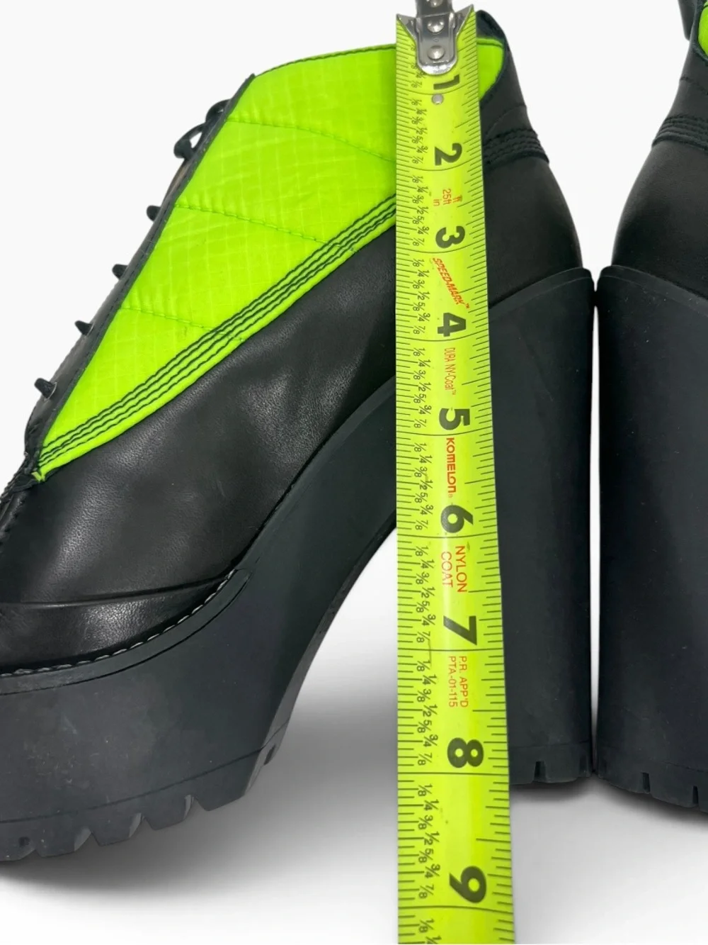 Polo Ralph Lauren Hester Platform Duck Boots in Black/Neon Green